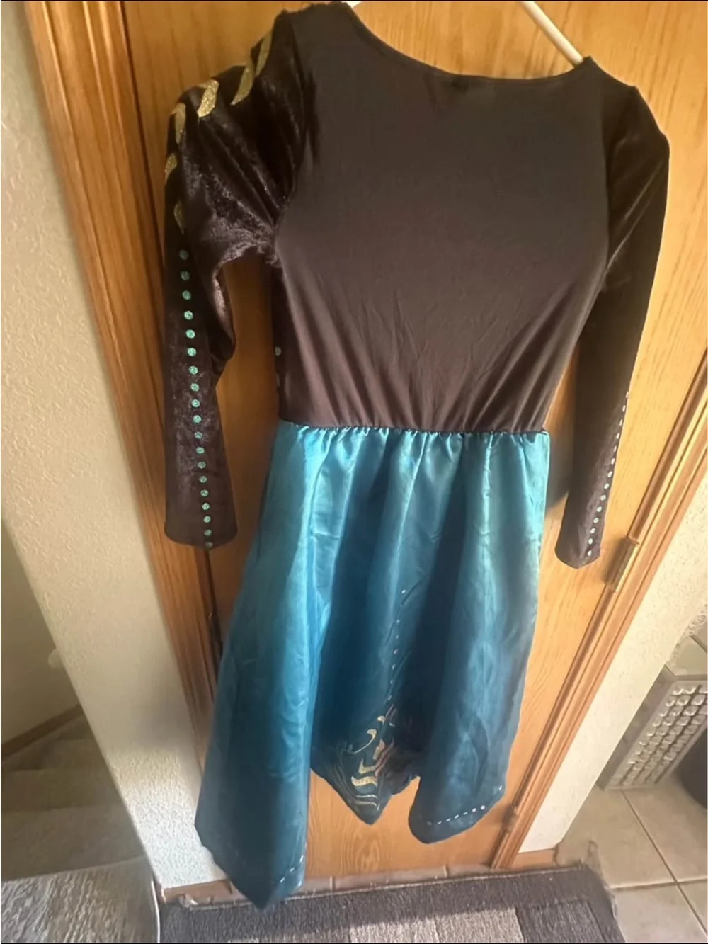 American Girl Disney Frozen Anna Outfit Costume - Dress fit, Halloween size 7/8